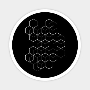 Hexagon Pattern Mathematics Science Graphic Design Magnet